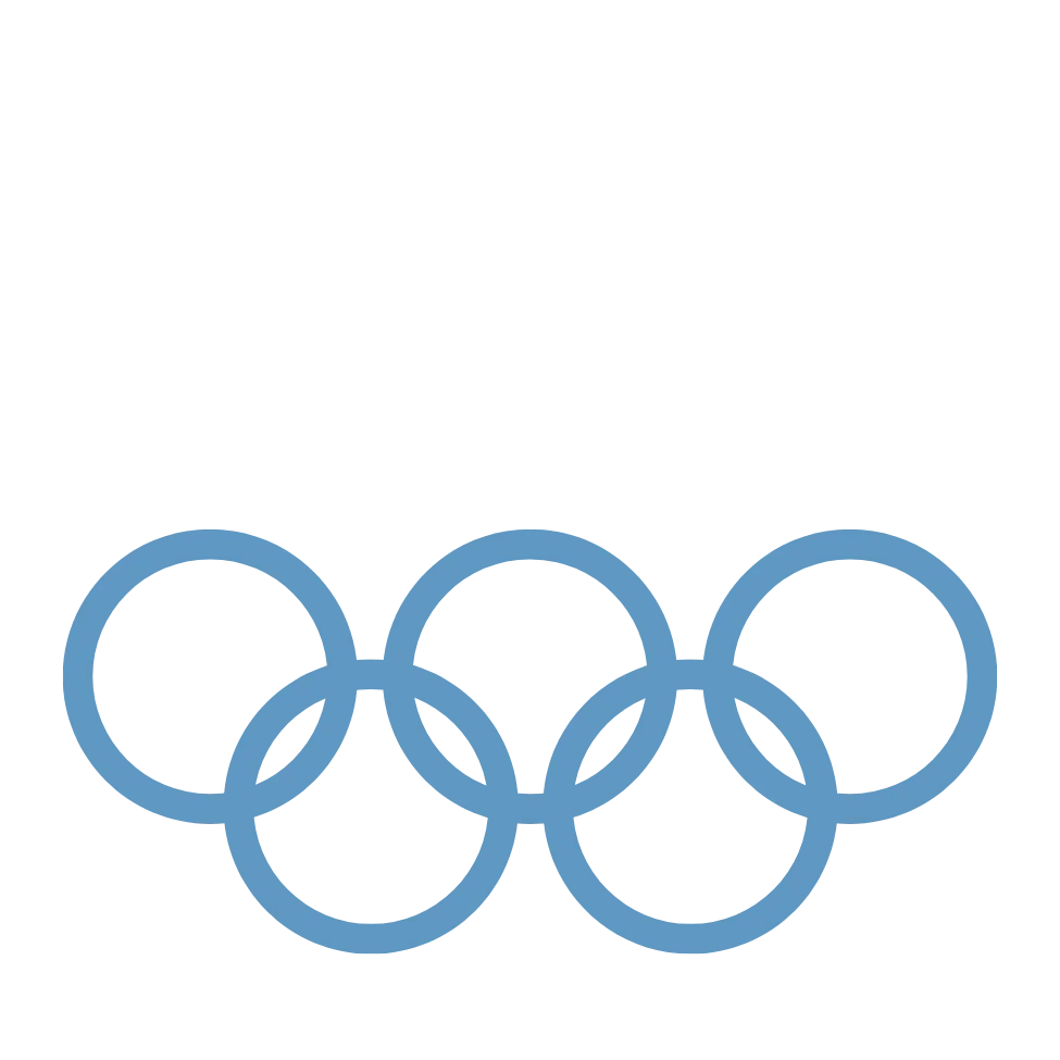 OLYMPIC RINGS BLUE